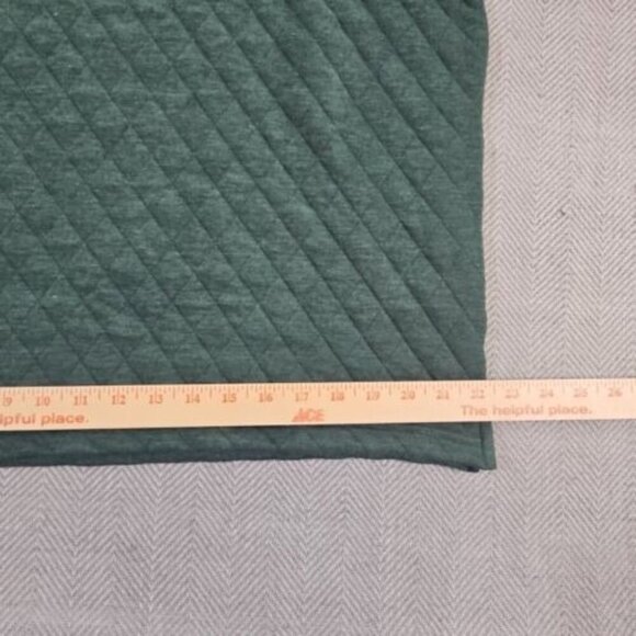 Crown & Ivy Quilted Snap Neck Pullover Top Men's Large Blue Stand-Up Collar NWT - Picture 8 of 13